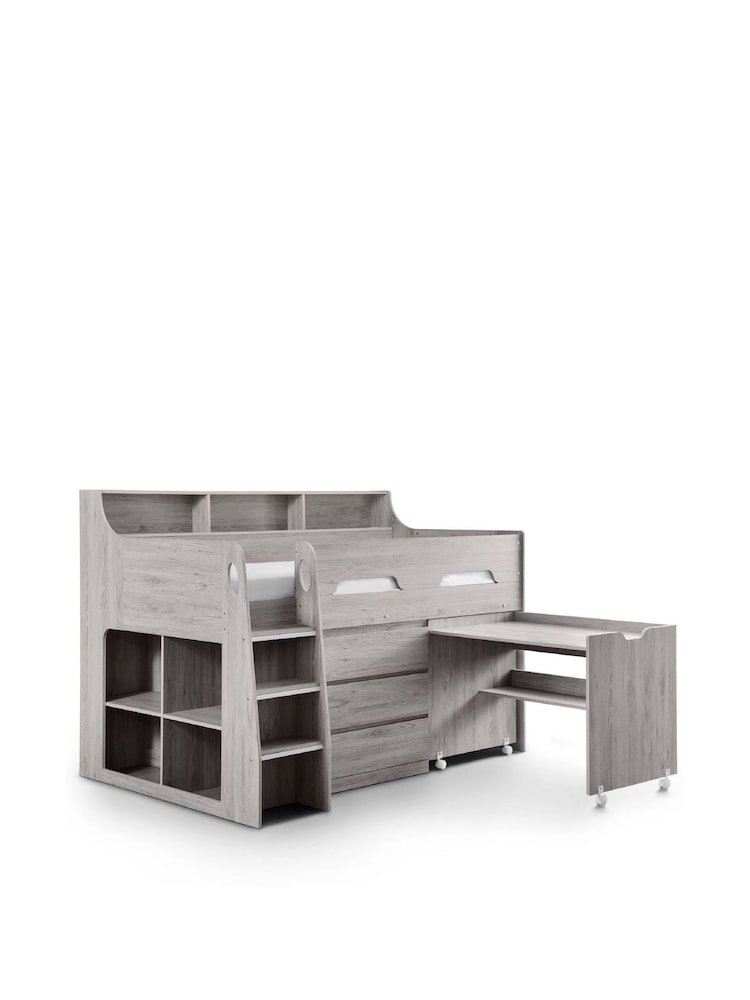 Julian Bowen Oak Multi Storage Mid Sleeper Kids Bed - Image 6 of 6