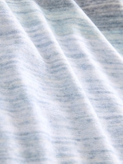 Blue Regular Space Dye Knitted Crew Neck T-Shirt - Image 7 of 7