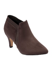 Lotus Brown Heeled Shoe Boots - Image 1 of 4