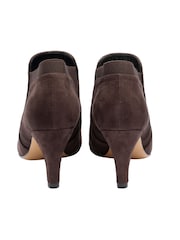 Lotus Brown Heeled Shoe Boots - Image 3 of 4