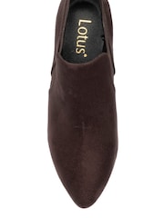 Lotus Brown Heeled Shoe Boots - Image 4 of 4