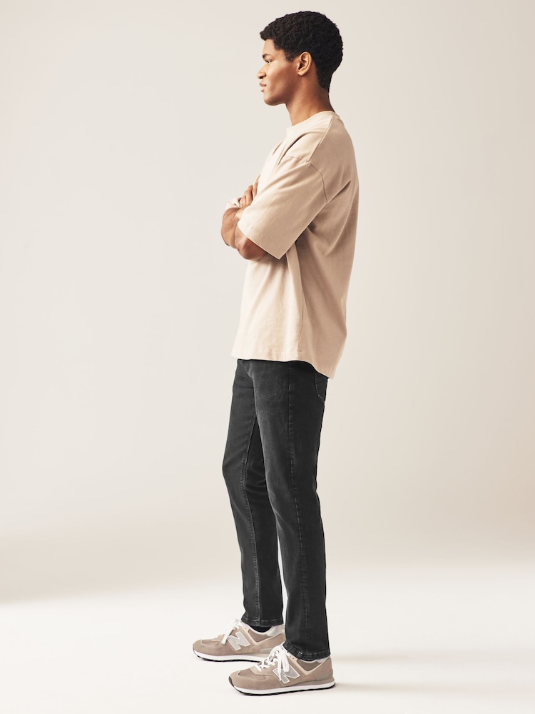 Black Single Skinny Fit Classic Stretch Jeans - Image 2 of 10 Black Single Skinny Fit Classic Stretch Jeans - Image 2 of 10