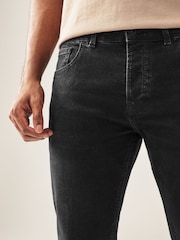 Black Single Skinny Fit Classic Stretch Jeans - Image 5 of 10