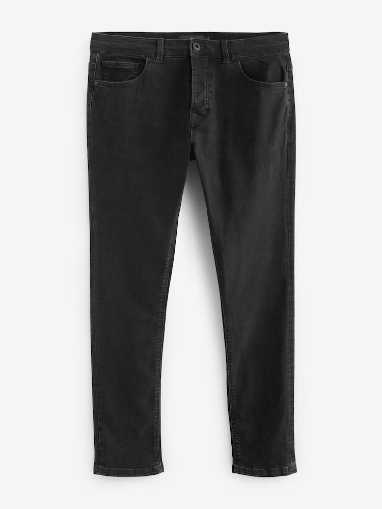 Black Single Skinny Fit Classic Stretch Jeans - Image 6 of 10