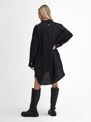 أسود - فستان عملي بتصميم قميص Christa من Barbour® International - صورة 3 من 8