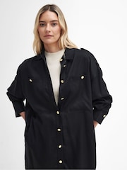 أسود - فستان عملي بتصميم قميص Christa من Barbour® International - صورة 5 من 8