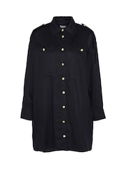 أسود - فستان عملي بتصميم قميص Christa من Barbour® International - صورة 8 من 8