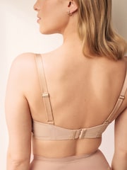 Black/White/Praline Nude Non Pad Plunge DD+ Lace Bras 3 Pack - Image 3 of 11