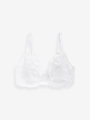 Black/White/Praline Nude Non Pad Plunge DD+ Lace Bras 3 Pack - Image 9 of 11