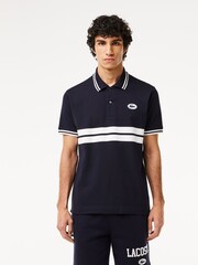 Lacoste Tipped Contrast Stripe Logo Polo Shirt - Image 1 of 7