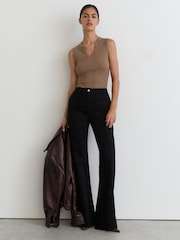 Srpskohrvatski / srpskohrvatski - Reiss Thena elastični pamučni prsluk sa detaljima - Slika 1 od 5