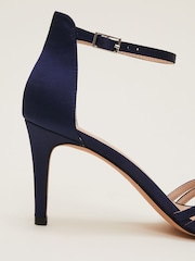 Phase Eight Blue Satin Strappy Heeled Sandals - Image 7 of 7