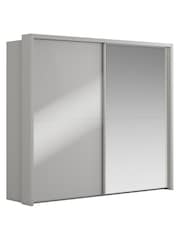 Wiemann Grey Peyton Glass and Mirror Sliding 2.1m Sliding Semi Fitted Wardrobe - Image 4 of 6
