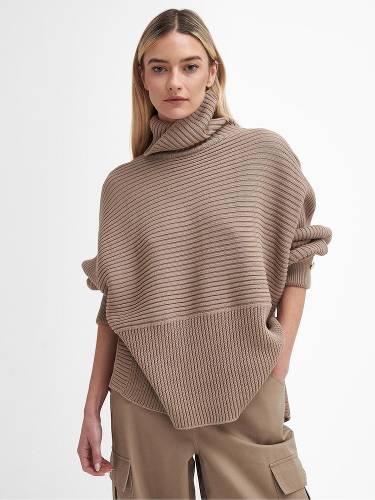 Barbour® International Roberta Chunky Knit 100% Cotton Jumper - Image 1 of 7