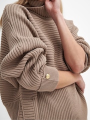 Barbour® International Roberta Chunky Knit 100% Cotton Jumper - Image 4 of 7