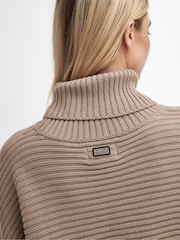 Barbour® International Roberta Chunky Knit 100% Cotton Jumper - Image 6 of 7