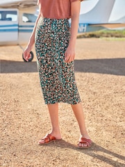 Pure Collection Animal Printed Sarong Skirt - Image 1 of 4