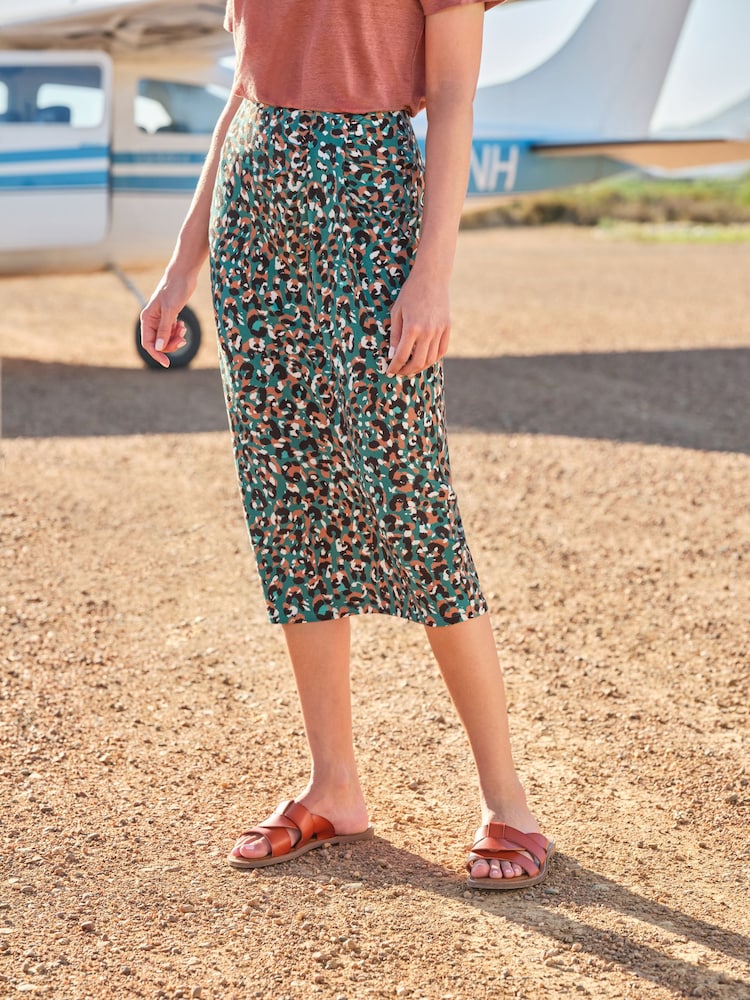 Pure Collection Animal Printed Sarong Skirt - Image 1 of 4 Pure Collection Animal Printed Sarong Skirt - Image 1 of 4