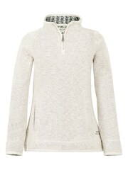 Weird Fish Aria Eco 1/4 Zip Eco Macaroni Sweat Shirt - Image 6 of 7