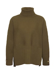 Barbour® International Roberta Chunky Knit 100% Cotton Jumper - Image 7 of 9