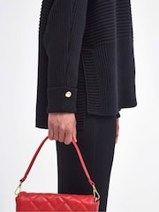 Barbour® International Roberta Chunky Knit 100% Cotton Jumper - Image 6 of 7