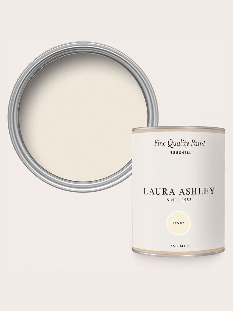 Laura Ashley Ivory White Eggshell 750ml Paint - Image 4 of 4