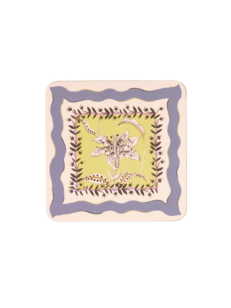 Cath Kidston Set of 4 Green Placemat & Coasters - Image 4 of 4