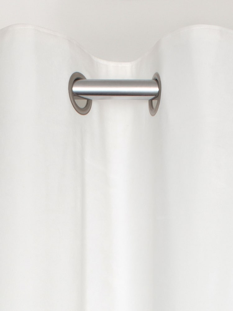 White Matte Velvet Blackout/Thermal Curtains - Image 6 of 7