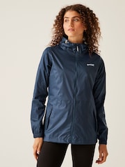 Regatta Navy Blue Womens Waterproof Pack It Jacket III - Image 2 of 10
