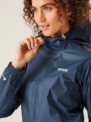 Regatta Navy Blue Womens Waterproof Pack It Jacket III - Image 5 of 10