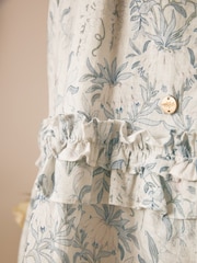 Laura Ashley Blue Parterre Square Collar Dress - Image 13 of 14