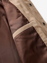 Neutral Suede Trucker Jacket - Image 10 of 10