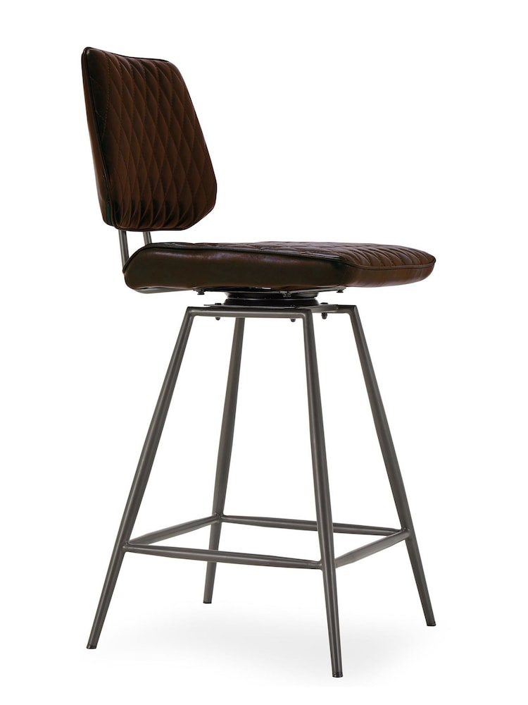 Design Décor Dark Brown Carson Bar Stool - Image 2 of 5 Design Décor Dark Brown Carson Bar Stool - Image 2 of 5