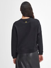 Barbour® International Laia Logo Crew Neck 100% Cotton Sweatshirt - Image 2 of 7