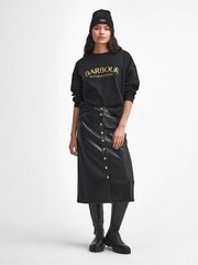 Barbour® International Laia Logo Crew Neck 100% Cotton Sweatshirt - Image 3 of 7