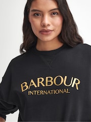 Barbour® International Laia Logo Crew Neck 100% Cotton Sweatshirt - Image 4 of 7