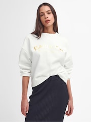 Barbour® International Laia Logo Crew Neck 100% Cotton Sweatshirt - Image 1 of 6