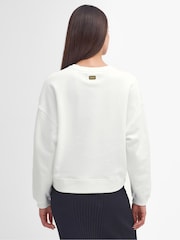 Barbour® International Laia Logo Crew Neck 100% Cotton Sweatshirt - Image 2 of 6