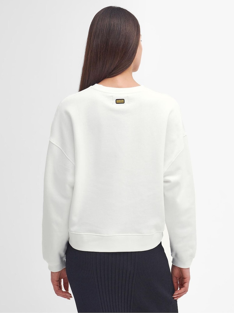 Barbour® International Laia Logo Crew Neck 100% Cotton Sweatshirt - Image 2 of 6