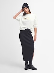 Barbour® International Laia Logo Crew Neck 100% Cotton Sweatshirt - Image 3 of 6