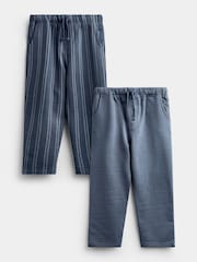 Jojo Maman Bébé Grey 2 Pack Trousers - Image 1 of 7