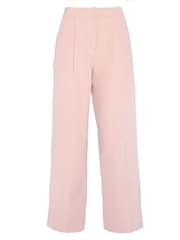 Barbour® Pink Straight Fit Pink Primrose Vivienne Linen Blend Tailored Trousers - Image 5 of 5