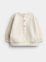 JoJo Maman Bébé Cream Christmas Sausage Dog Sweatshirt & Trouser Set - Image 3 of 6