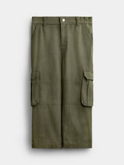 JoJo Maman Bébé Khaki Green Woven Cargo Joggers - Image 1 of 4
