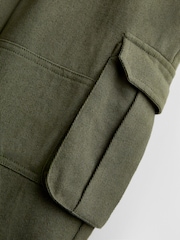 JoJo Maman Bébé Khaki Green Woven Cargo Joggers - Image 3 of 4