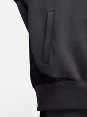 Nike Dark Grey Piping Detail Swoosh Hoodie - Image 9 of 10