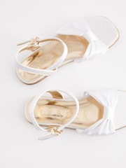 Baker by Ted Baker Girls Satin Bow Sandals - Image 3 of 6