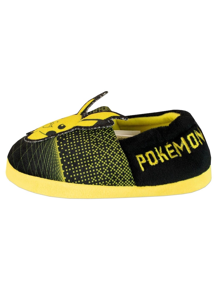 Character Black Pokemon Fleece Printed Slippers - Image 3 of 5