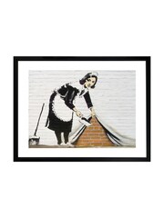 Brookpace Lascelles Black Banksy Graffiti Street Wall Art - Image 2 of 2