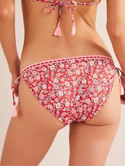 Boden Red String Crochet Bikini Bottoms - Image 2 of 7